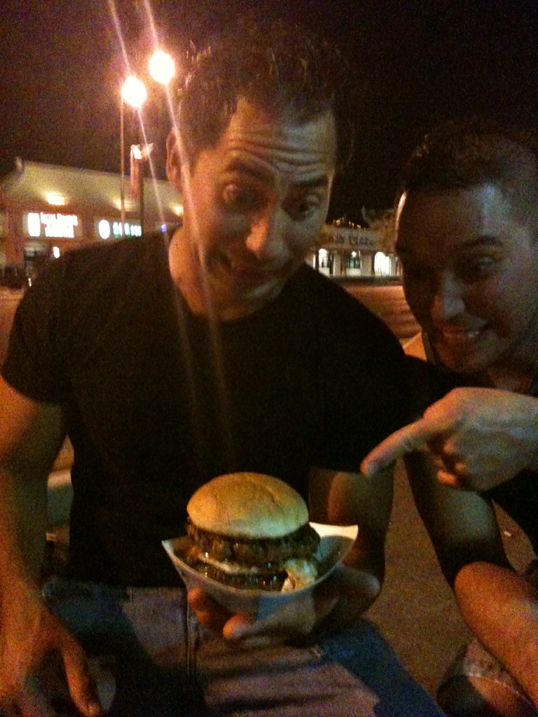 Las Vegas Food Truck Fukuburger Charles creates the first double